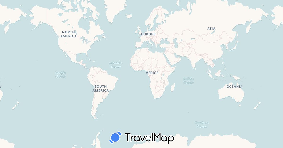 TravelMap itinerary: driving, bus, cycling, train, boat in France, United Kingdom, Ireland, Isle of Man (Europe)